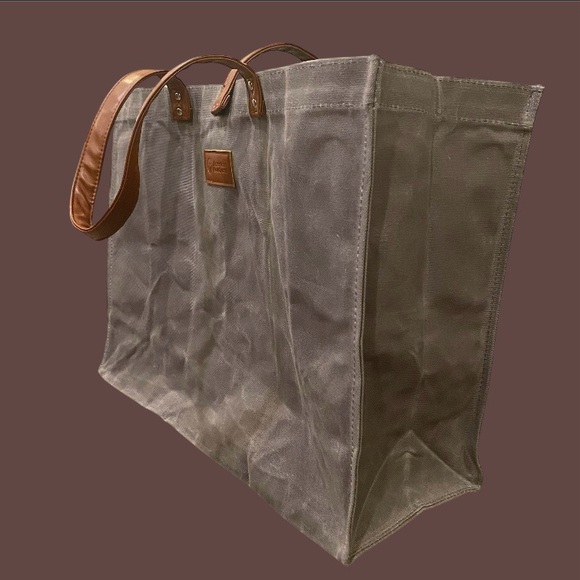 Gray Canvas Red Cross Tote Bag - Picture 8 of 10